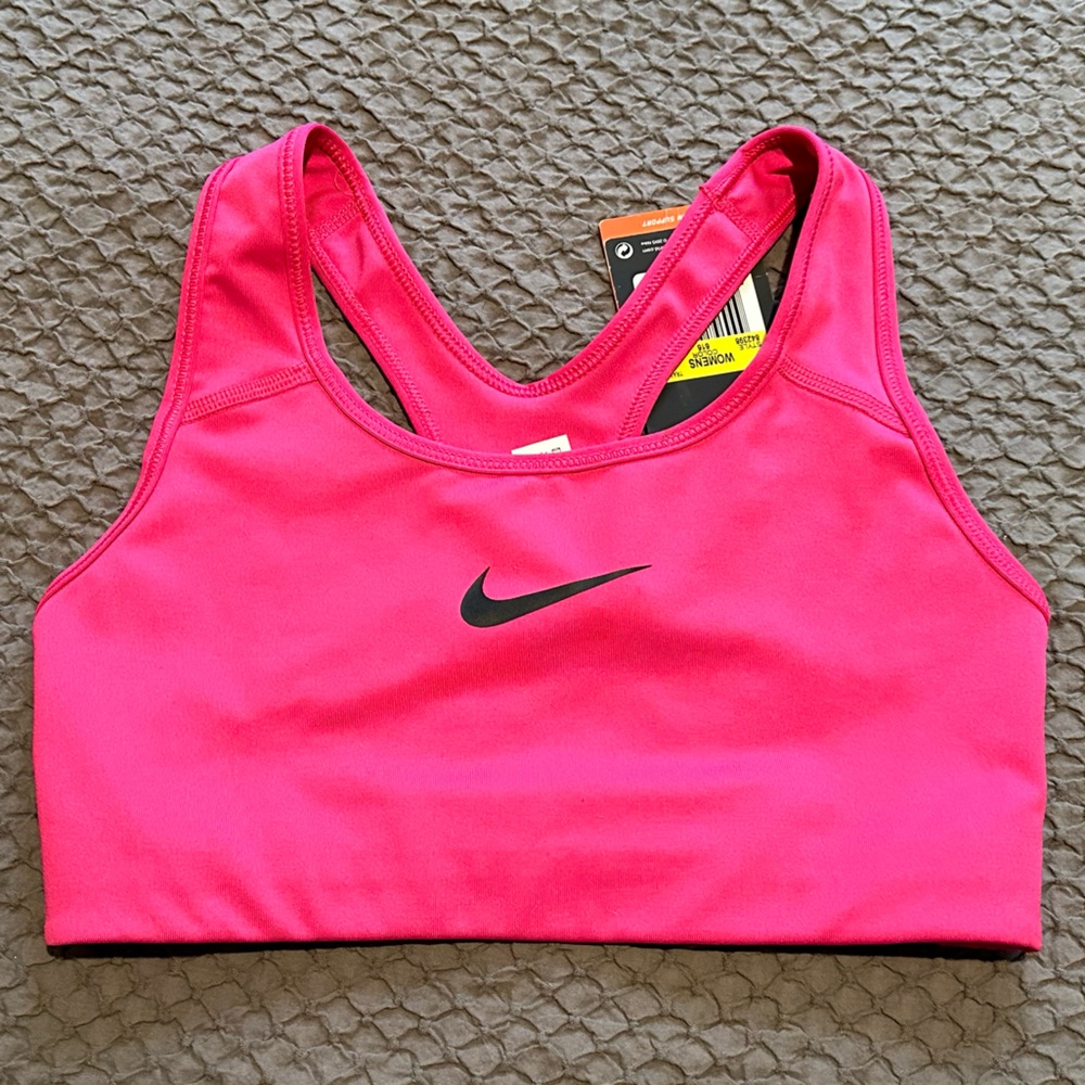 NWT Nike Pro Classic, medium support, small, color 616 (fuschia/raspberry color)